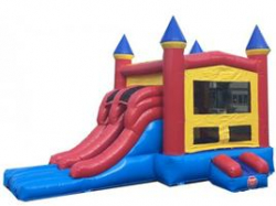 RED & YELLOW CASTLE WITH SLIDE
